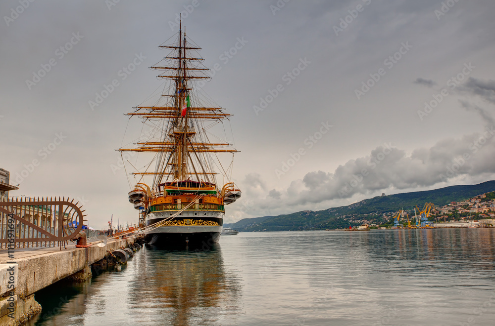 The Amerigo Vespucci is a tall ship of the Marina Militare, named after the explorer Amerigo Vespucci The Amerigo Vespucci is a tall ship of the Marina Militare, named after the explorer Amerigo Vespucci