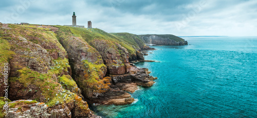 Foto coastal landscape Bretagne, France