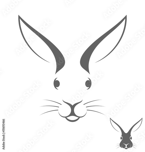Rabbit head. Logo 