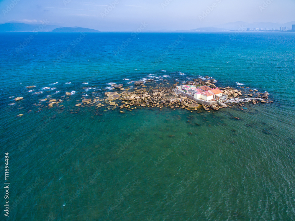 Small island in the sea, Nha Trang, Vietnam