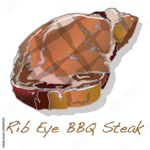 Steak BBQ vector