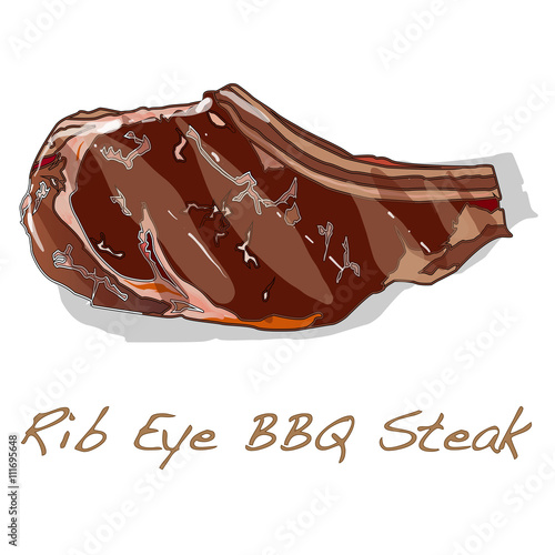 Steak BBQ vector