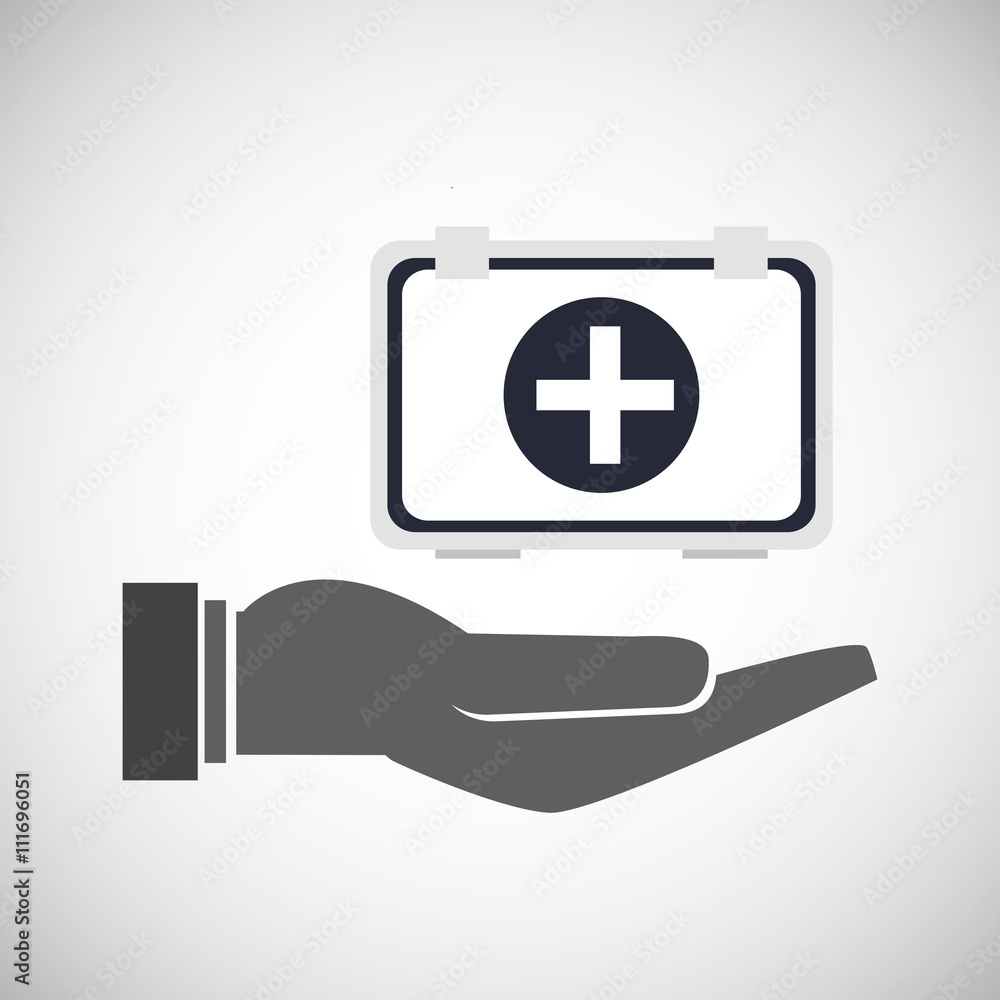 Fototapeta premium Insurance design. Safety icon. Isolated illustration