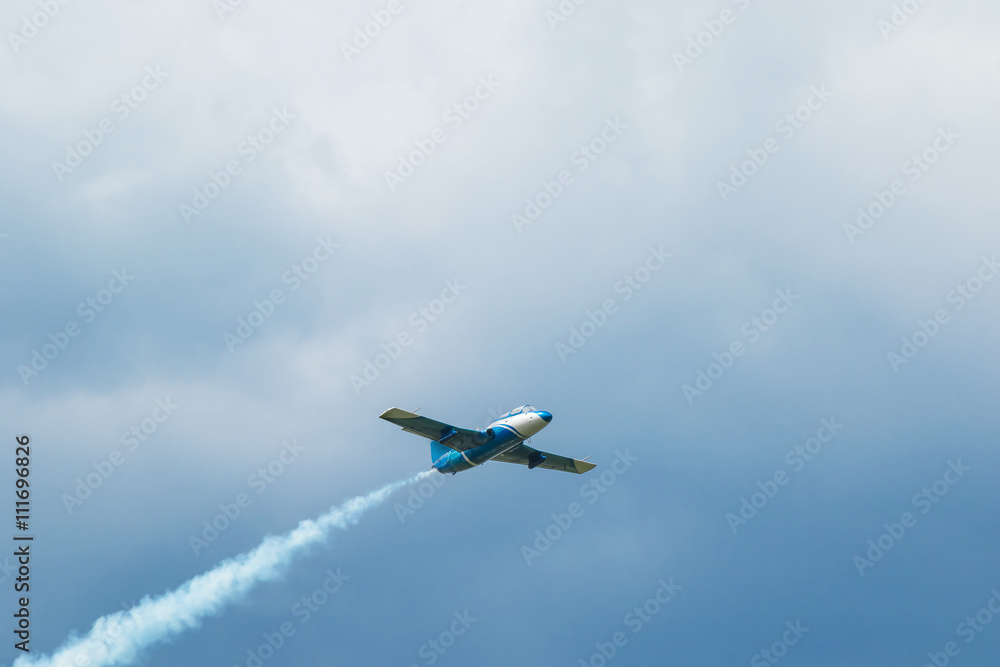 Soaring upward jet plane