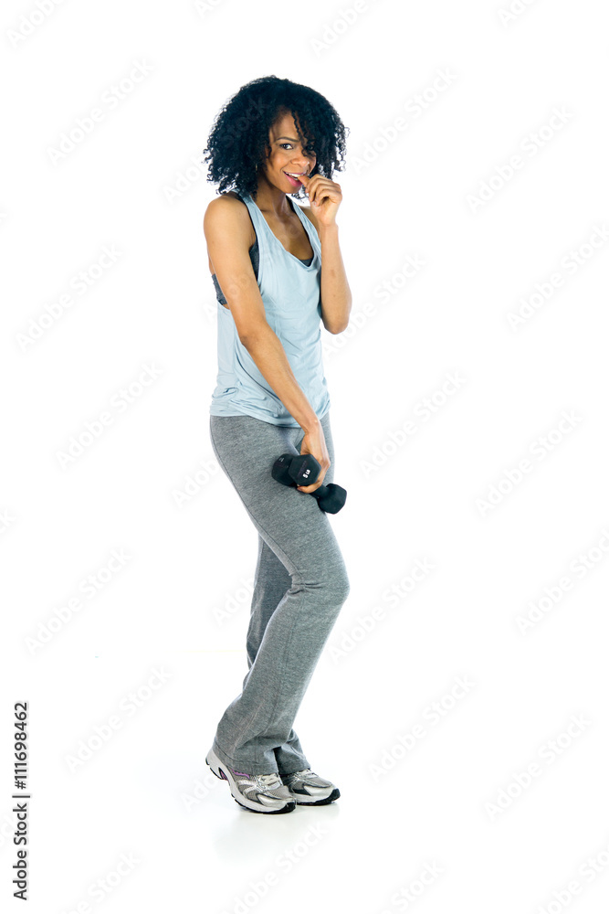 female model attractive woman on plein background with copy spac