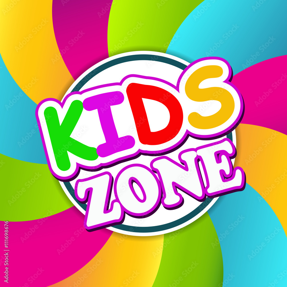 Kids Zone Banner Design. Children Playground Zone. Stock Vector | Adobe ...