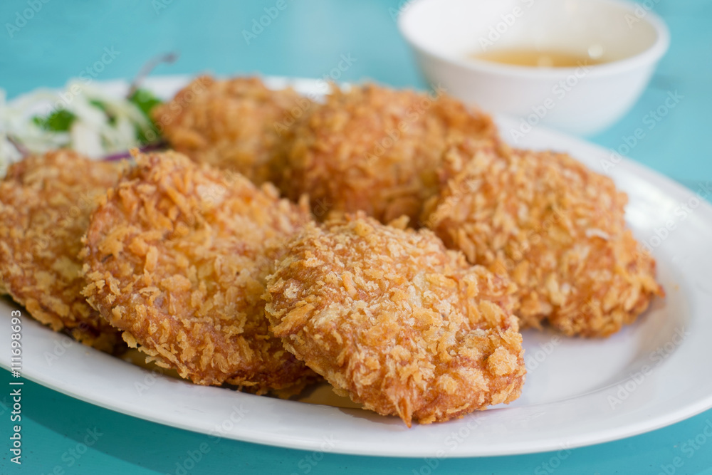deep-fried shrimp cakes deep-fried shrimp cakes