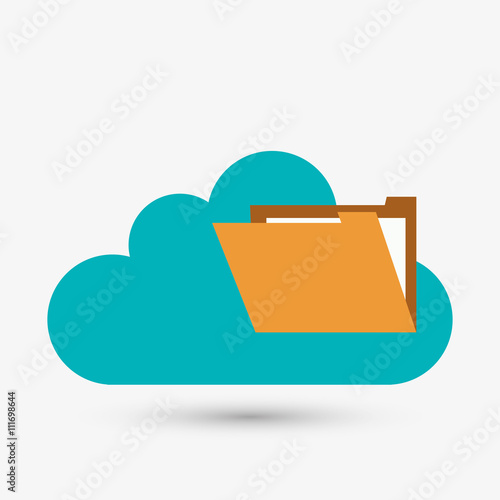File design. security icon. Isolated illustration