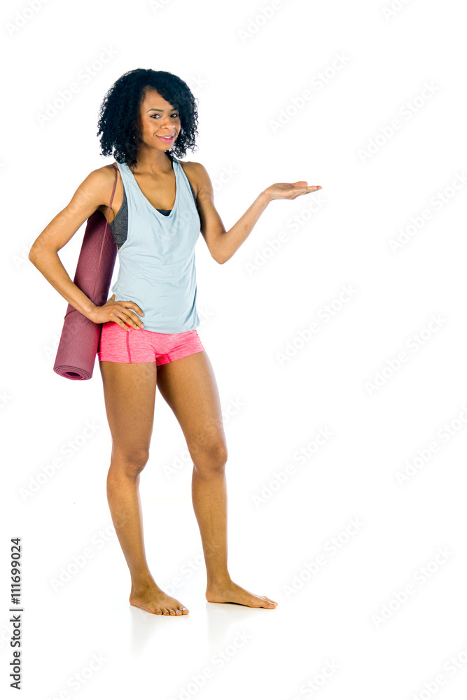 female model attractive woman showcasing empty spcace for logo o female model attractive woman showcasing empty spcace for logo o