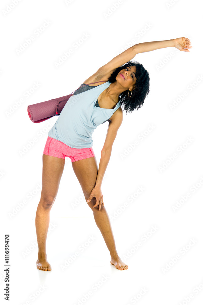 female model attractive woman on plein background with copy spac