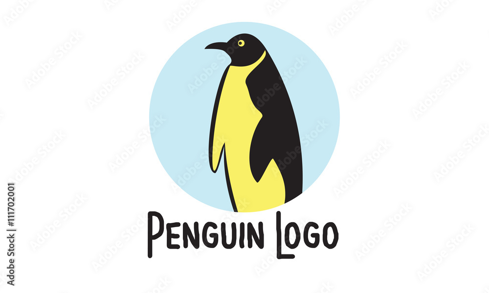 Naklejka premium Penguin Logo Design