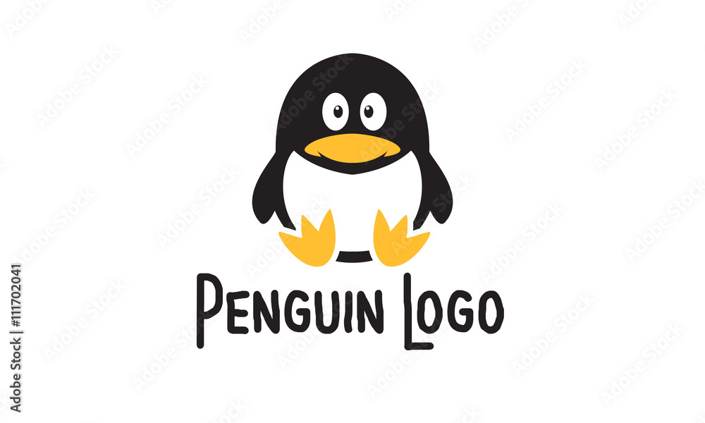 Fototapeta premium Penguin Logo Design