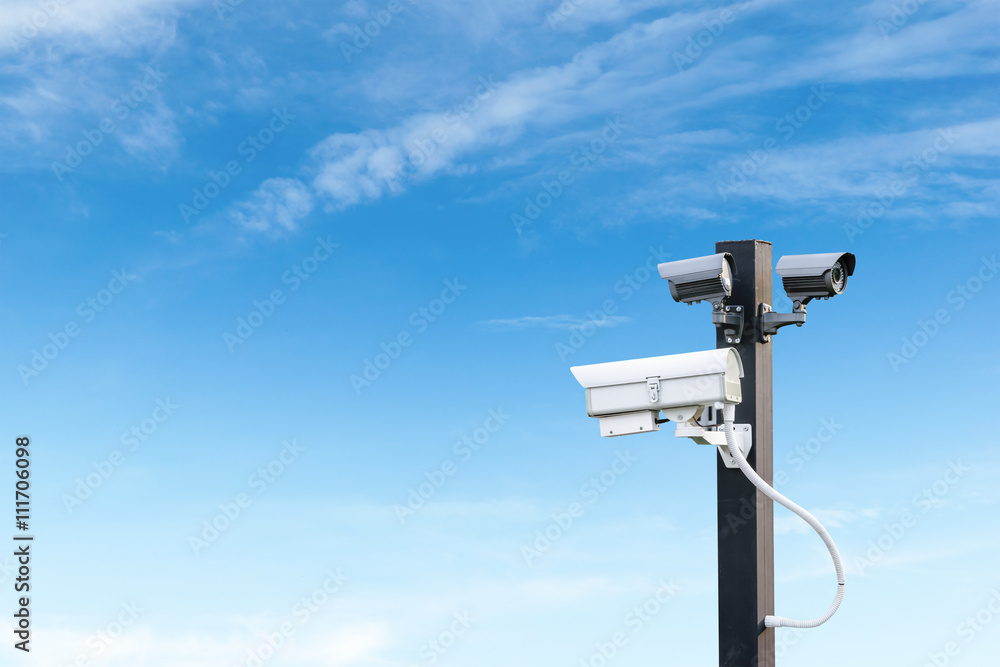 Security cctv surveillance camera with copy space Security cctv surveillance camera with copy space