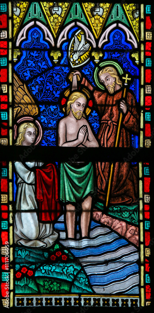 Stained Glass - Baptism of Christ