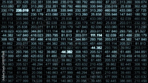 Data Storm 0586: A data grid of streaming numbers (Loop).