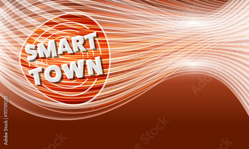 Vector modern abstract background with transparent lines and sma