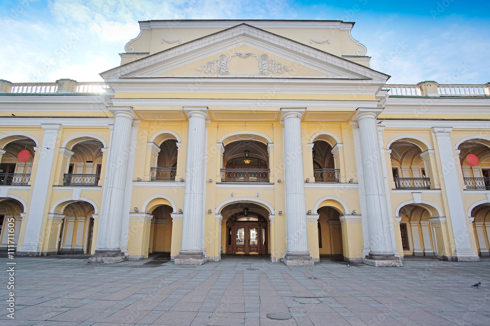 St. Petersburg, Russia - on March, 13, 2016: Gostinyi dvor in St. Petersburg, Russia. Gostinyi dvor is the oldest .department store in St. Petersburg