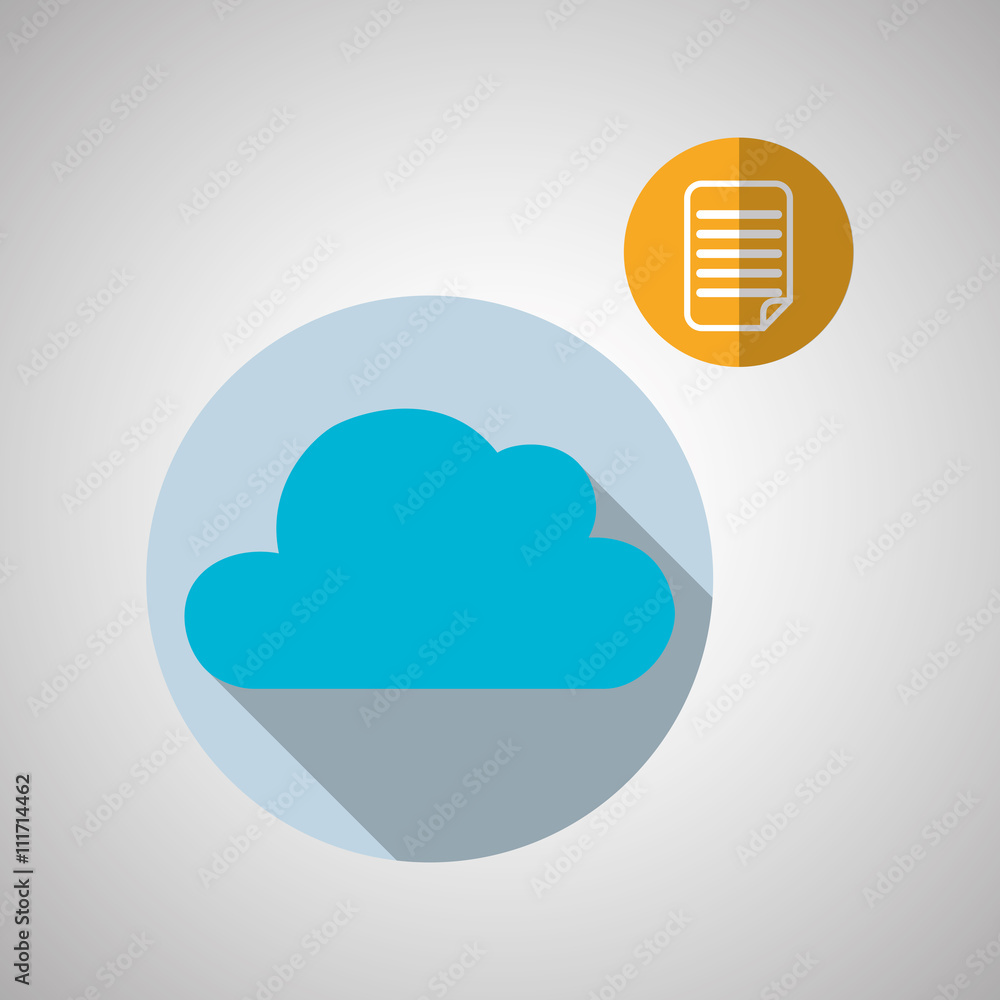 Cloud computing design. Trip icon. Flat illustration Cloud computing design. Trip icon. Flat illustration