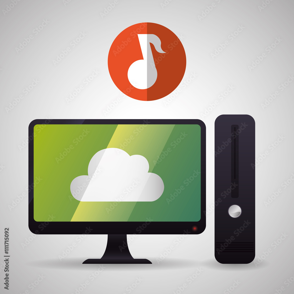 Cloud computing design. Trip icon. Flat illustration Cloud computing design. Trip icon. Flat illustration