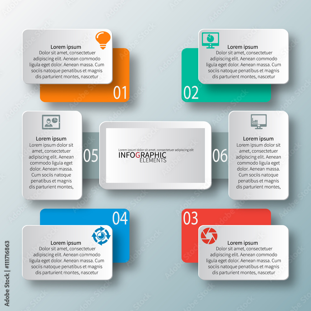 Abstract 3D Paper Infographics Abstract 3D Paper Infographics