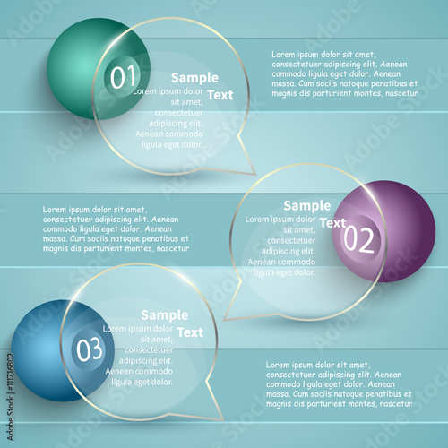 Abstract 3D Paper Infographics