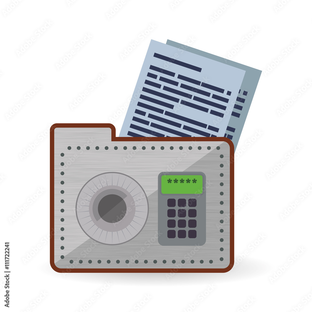 Fototapeta premium Data Security design. Protect icon. Data center illustration