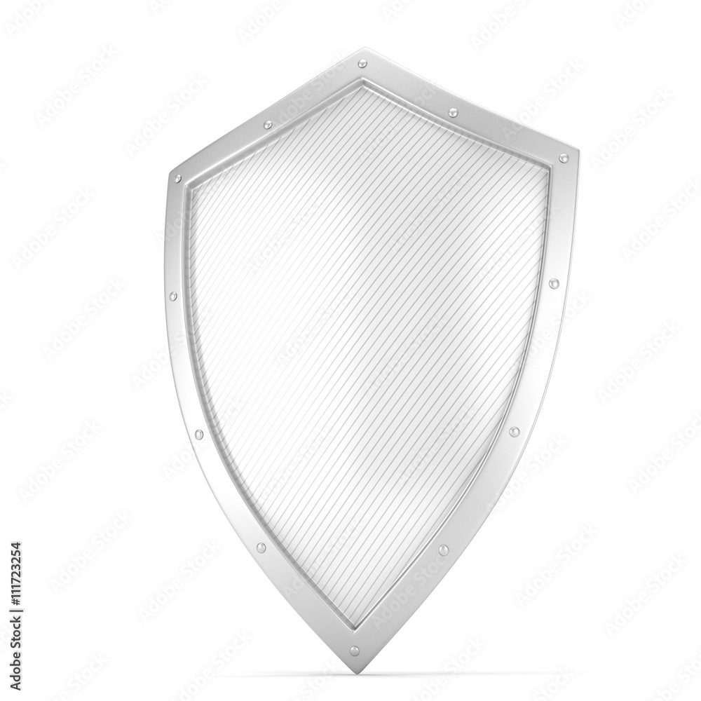 shield icon on white. 3d rendering. shield icon on white. 3d rendering.