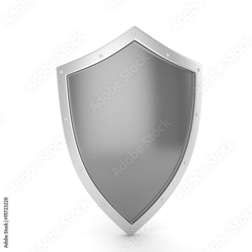 Free Download shield icon on white. 3d rendering. - GFXLoad