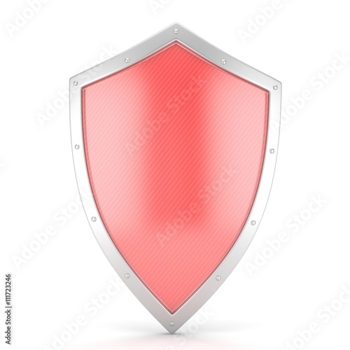 Free Download shield icon on white. 3d rendering. - GFXLoad