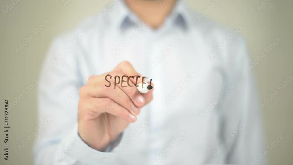 Specifications, Man Writing on Transparent Screen Specifications, Man Writing on Transparent Screen