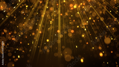 Lots of gold glitter partic...