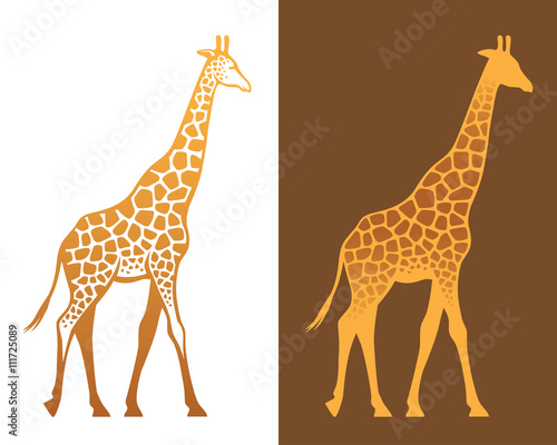 Giraffe with spots illustration