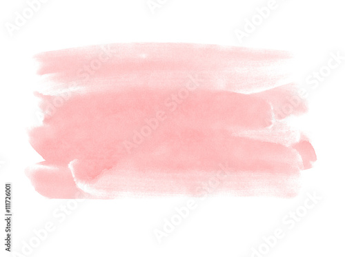 A fragment of the pale coral background painted with gouache