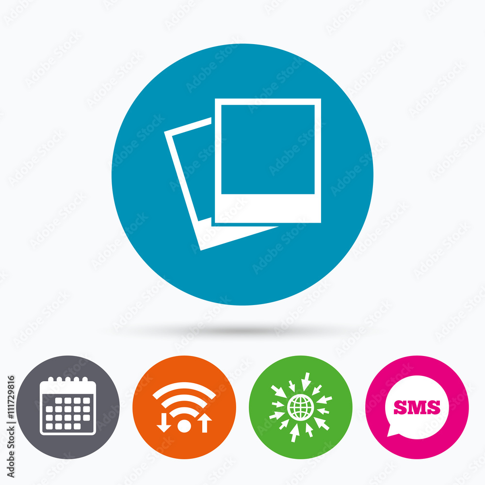 Photo frames template icon. Empty photography. Photo frames template icon. Empty photography.