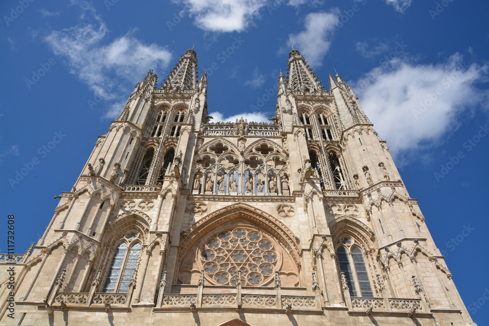 fachada gótica de la Catedral de Burgos