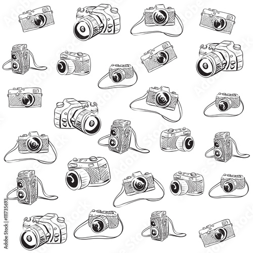 Camera Doodle Illustration
