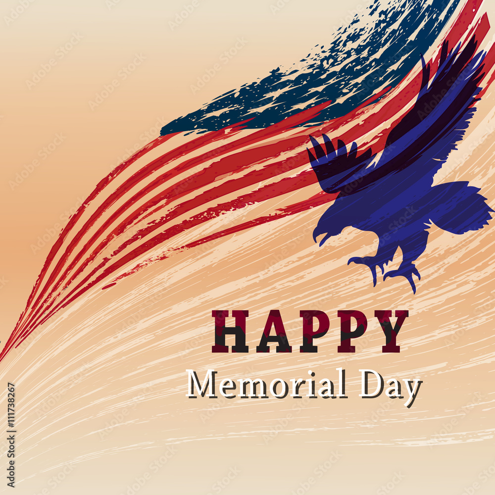 Fototapeta premium Happy Memorial day.