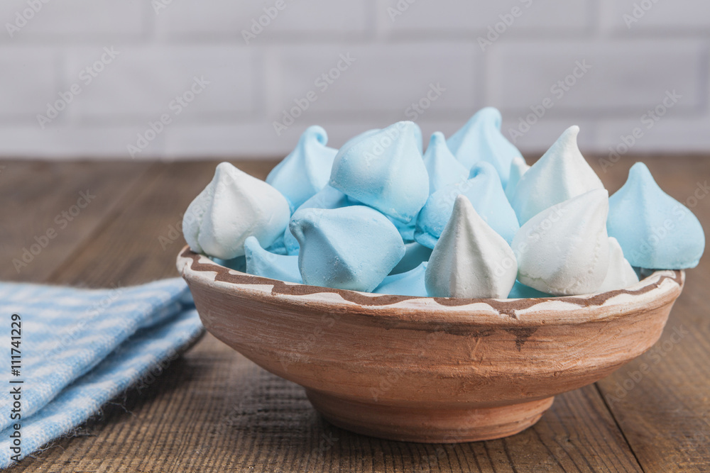 Obraz premium Wood Table And Sweets