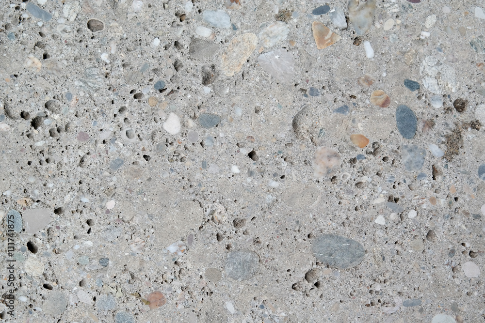 Betonschicht nach viele Jahren. Architektur