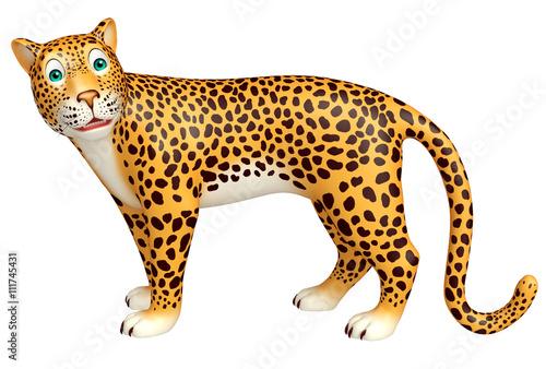  look at camera Leopard cartoon character