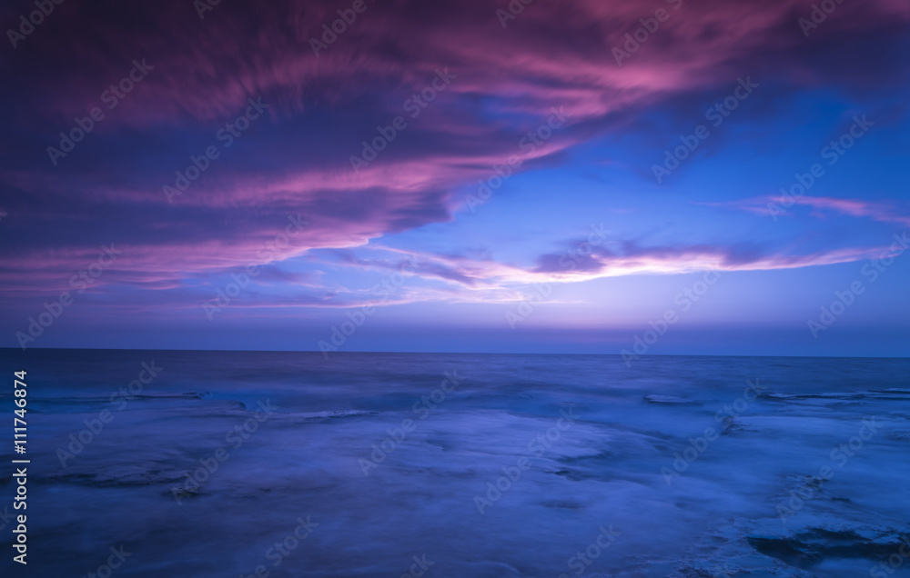 Fototapeta premium rocky sunset