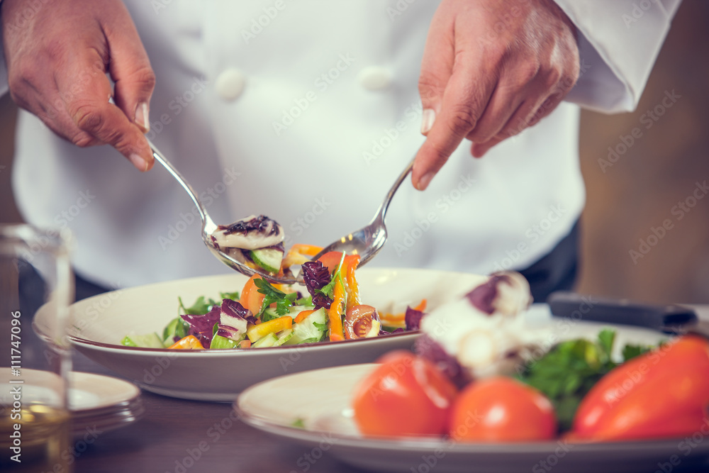 Cooking salad