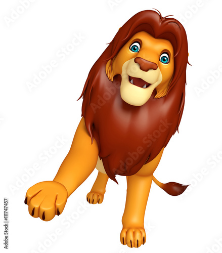 hold  Lion cartoon character