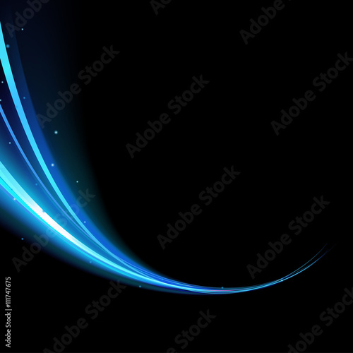 vector light glowing effect on isolated background