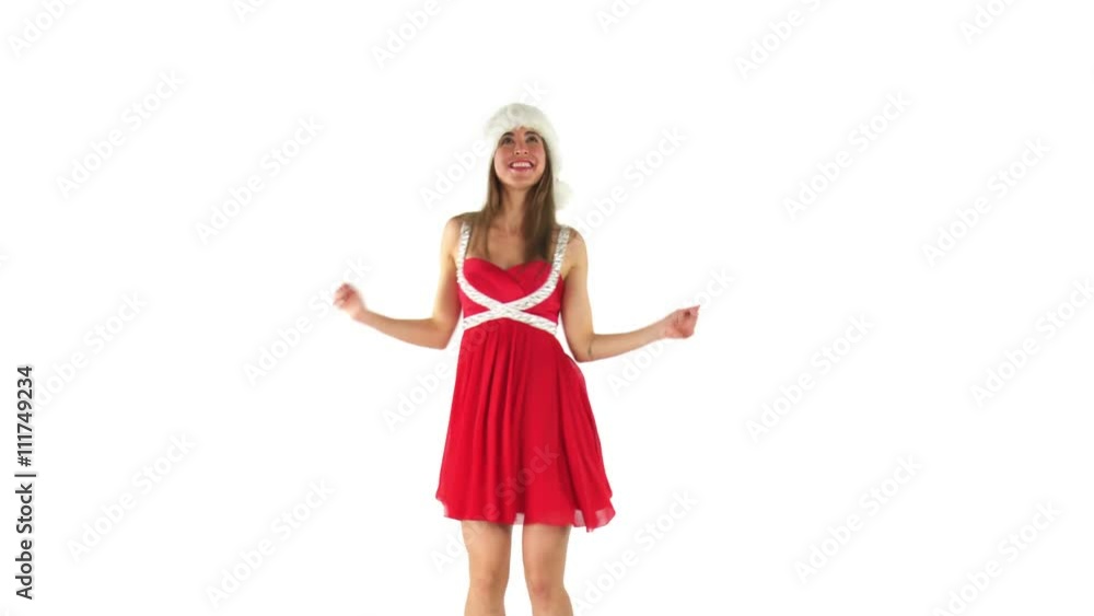 model isolated on white dancing model isolated on white dancing