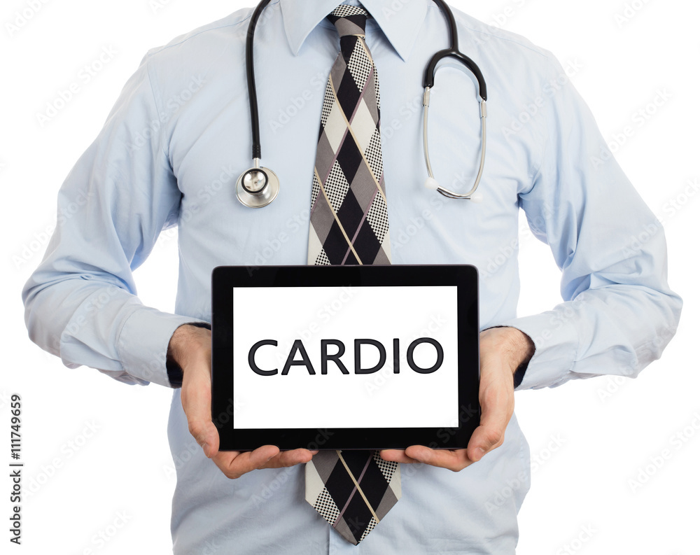 Doctor holding tablet - Cardio