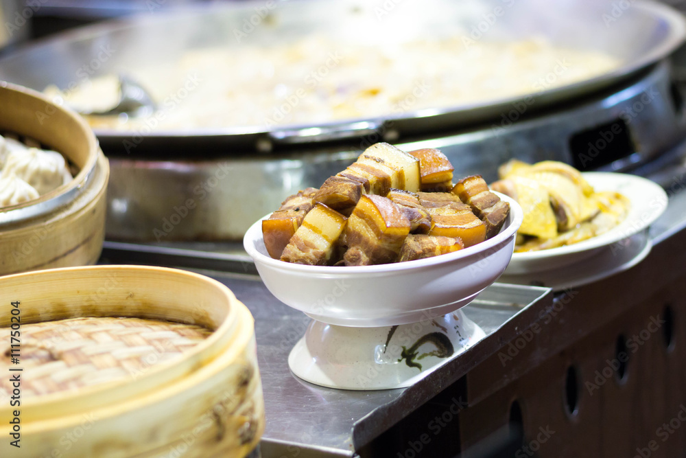 streaky pork chinese food