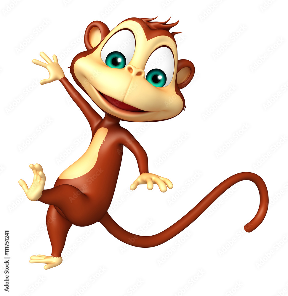 funny Monkey cartoon character funny Monkey cartoon character