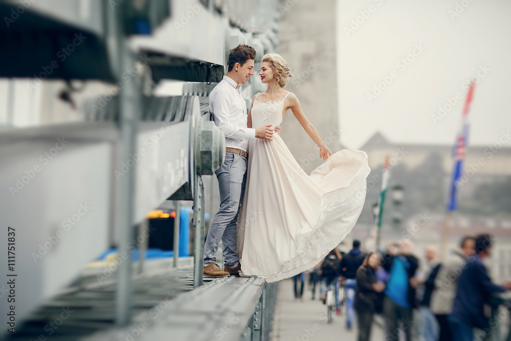 Obraz premium wedding day in Budapest