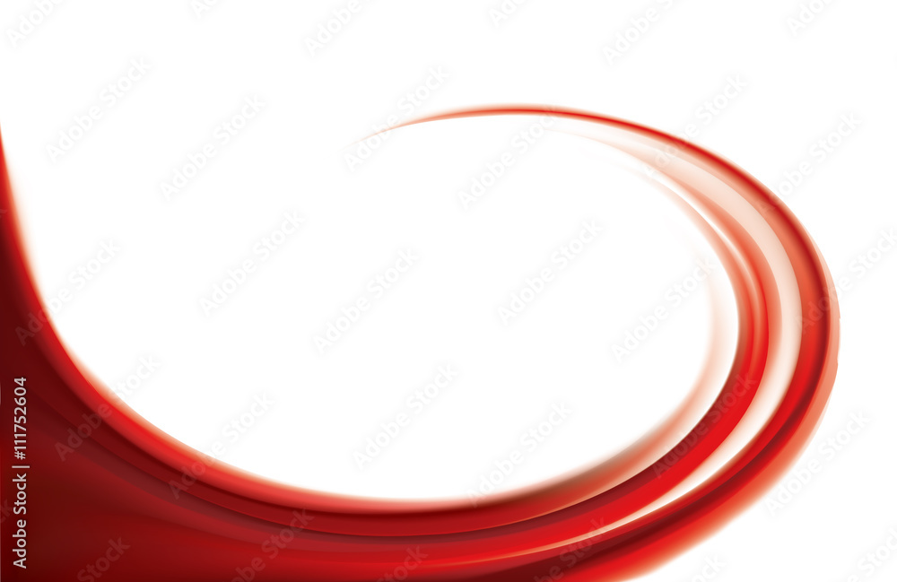 Obraz premium Vector swirling red backdrop. Juice of red fruits